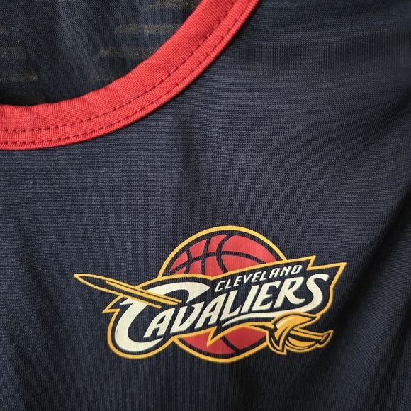 NBA Cavaliers Kids Tank Top - Navy and Yellow - Picture 3 of 4